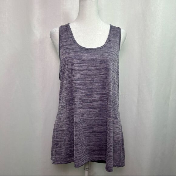 Eddie Bauer Free Dry Women’s Large Tank Top, Purple Gray Loose Fit Racer Back - Picture 1 of 8